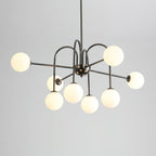 Black Doris Glass Chandelier — product view 2