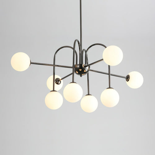 Black Doris Glass Chandelier — product view 2