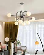 Black Doris Glass Chandelier — product view 7
