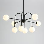 Black Doris Glass Chandelier — product view 9