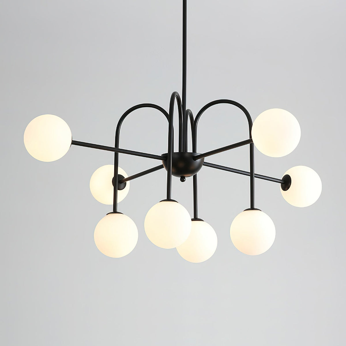 Black Doris Glass Chandelier — product view 9