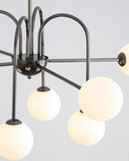 Black Doris Glass Chandelier — product view 12
