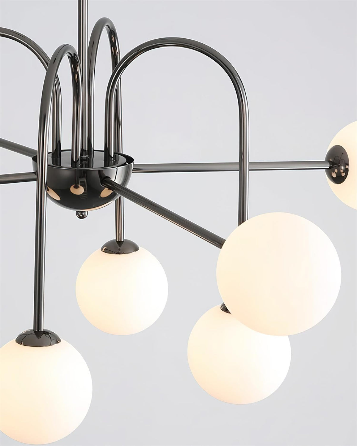Black Doris Glass Chandelier — product view 12