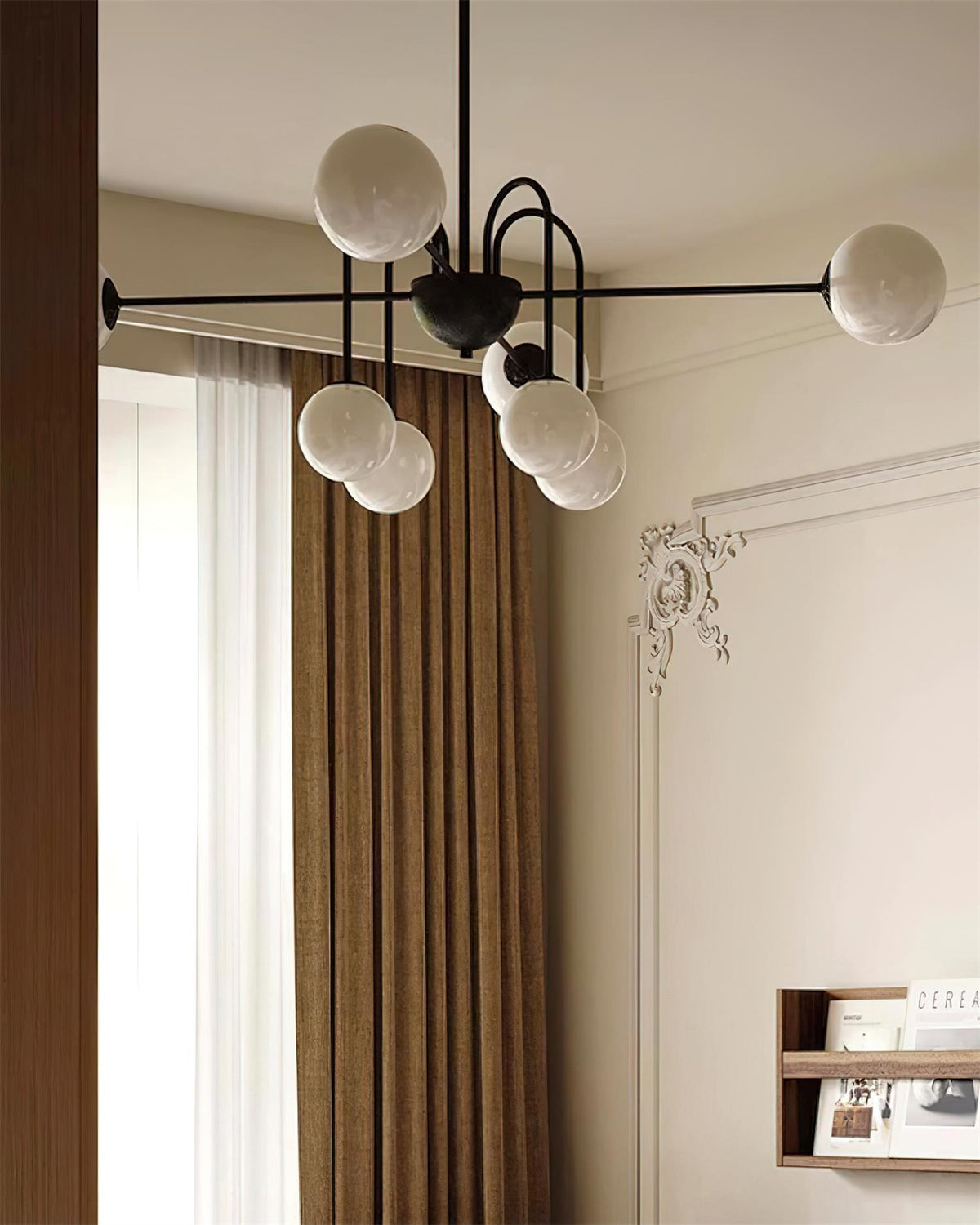 Black Doris Glass Chandelier — product view 17