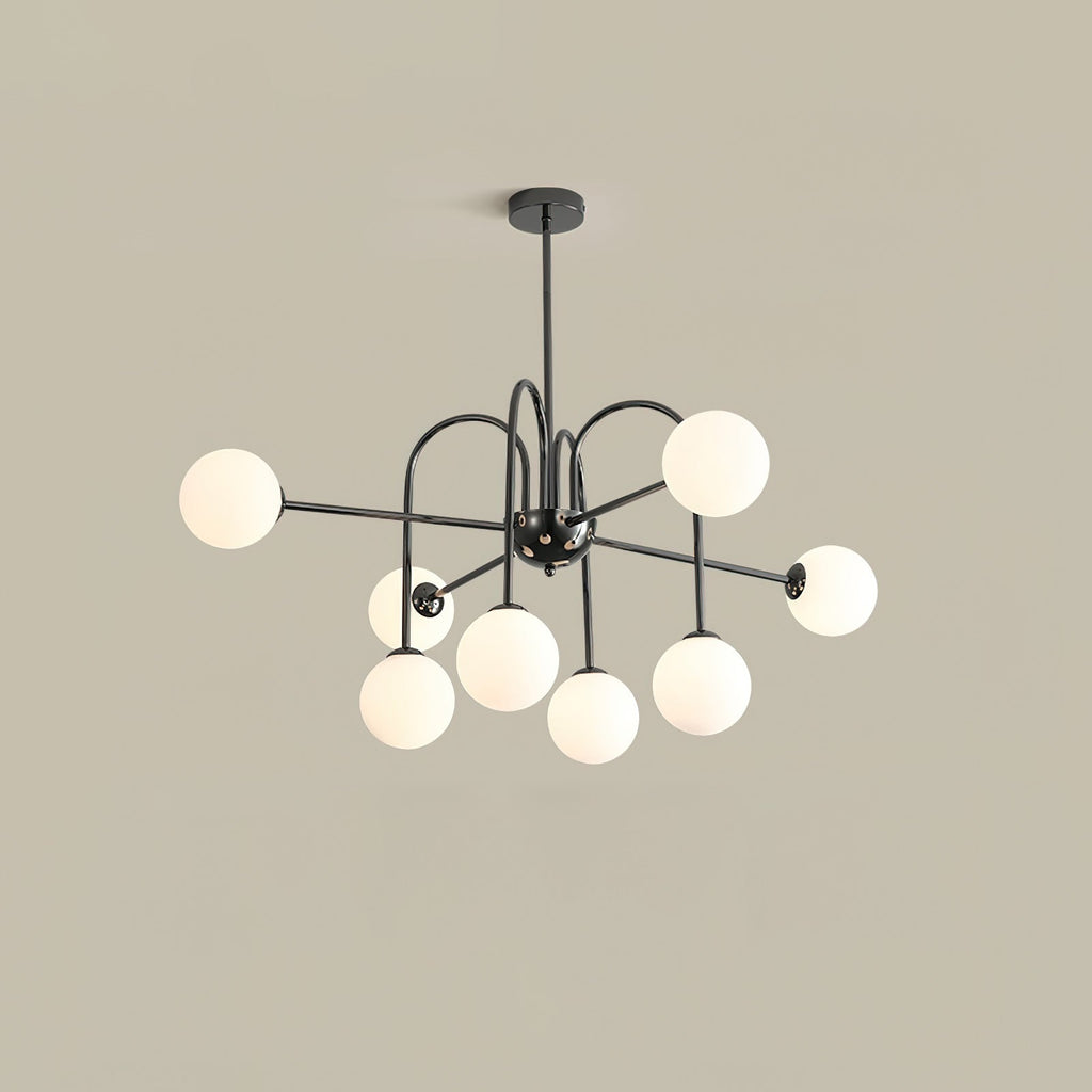 Black Doris Glass Chandelier — product view 19