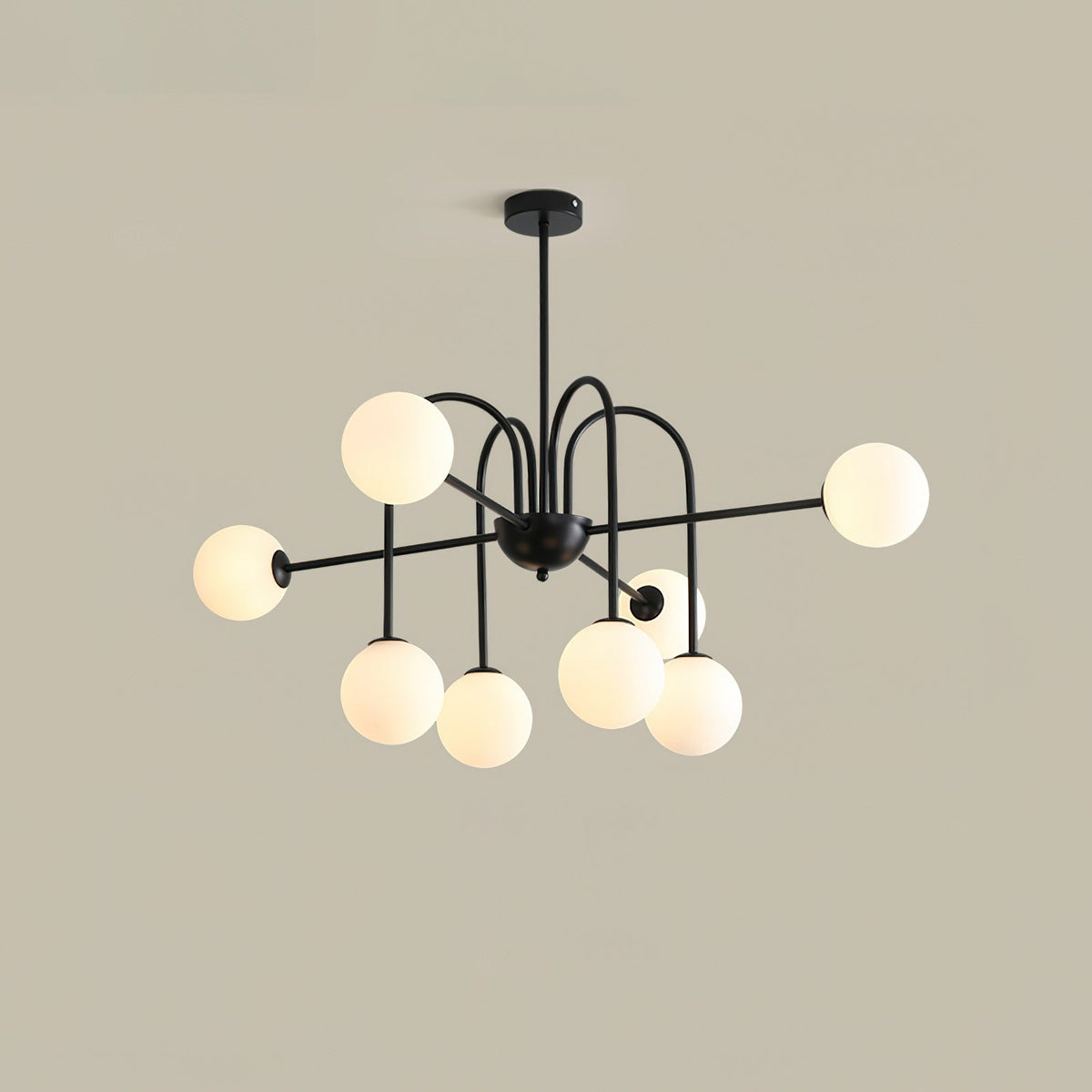 Black Doris Glass Chandelier — product view 20