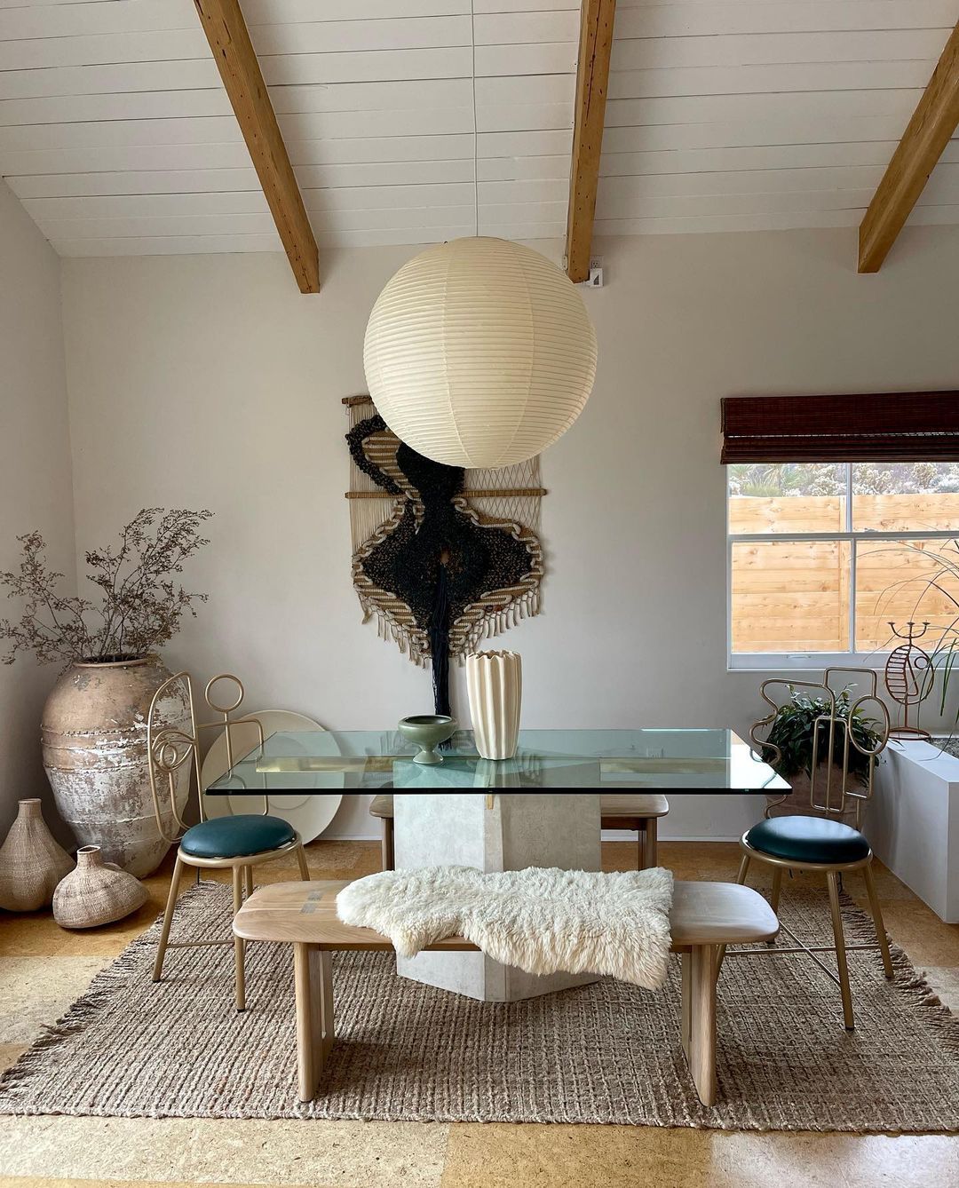 Rice Paper Plug-In Pendant Lamp R32 – White Wire — product view 13