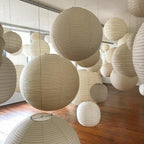 Rice Paper Plug-In Pendant Lamp R32 – White Wire — product view 14