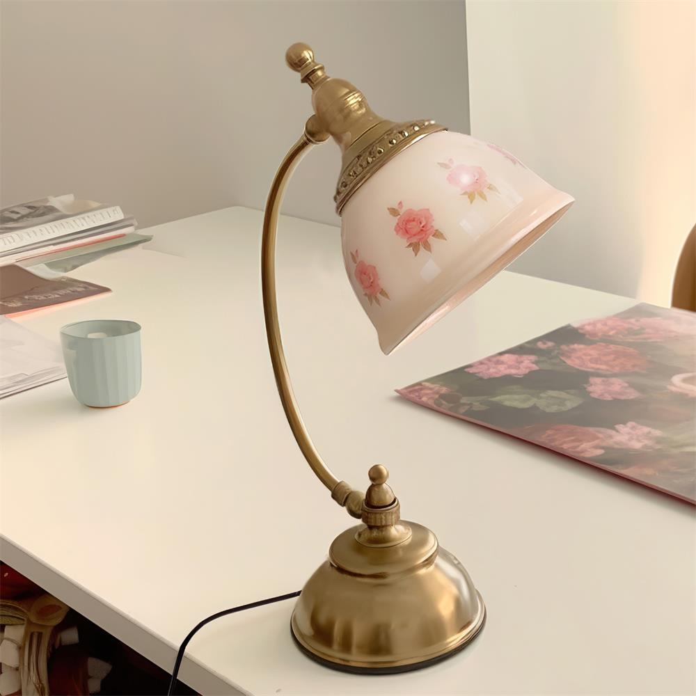 Mishya Floral Glass Table Lamp — product view 6