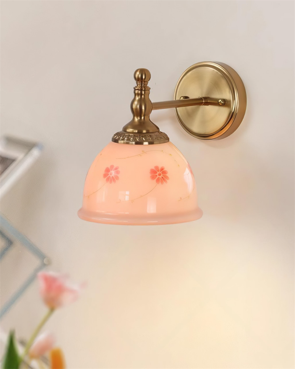 Mishya Floral Glass Wall Lamp — product view 16
