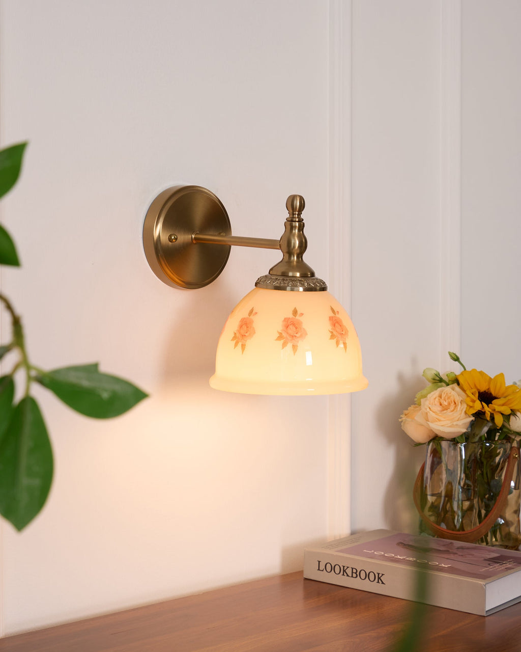 Mishya Floral Glass Wall Lamp — product view 26