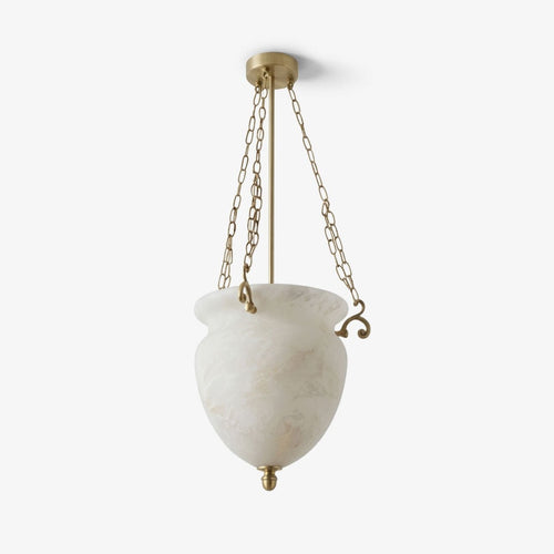 Alabaster Chain Urn Pendant Light – product view 1