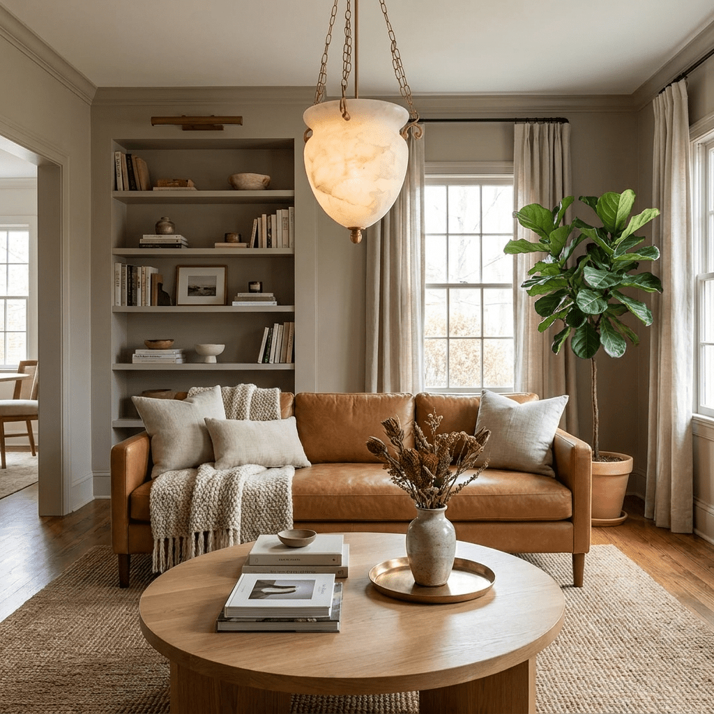Alabaster Chain Urn Pendant Light – product view 3
