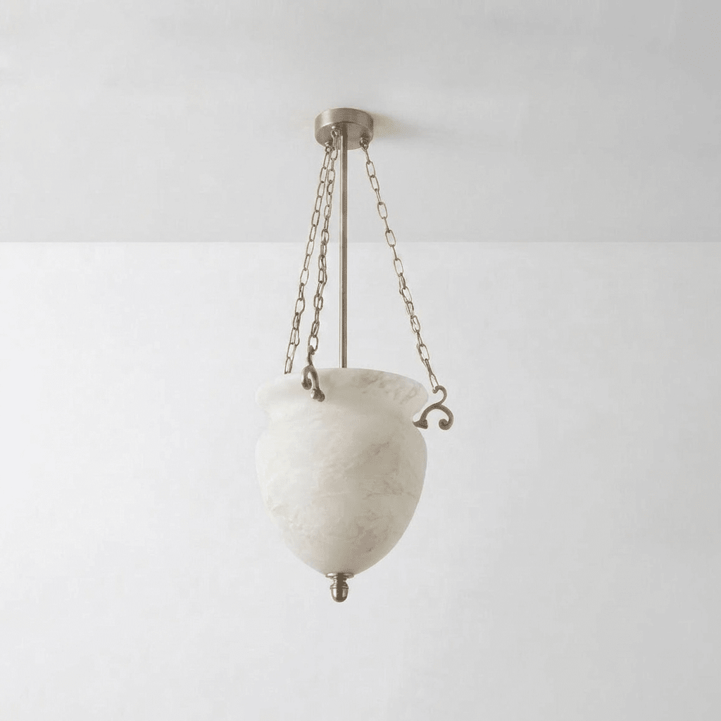 Alabaster Chain Urn Pendant Light – product view 7