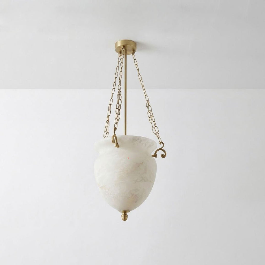 Alabaster Chain Urn Pendant Light – product view 9