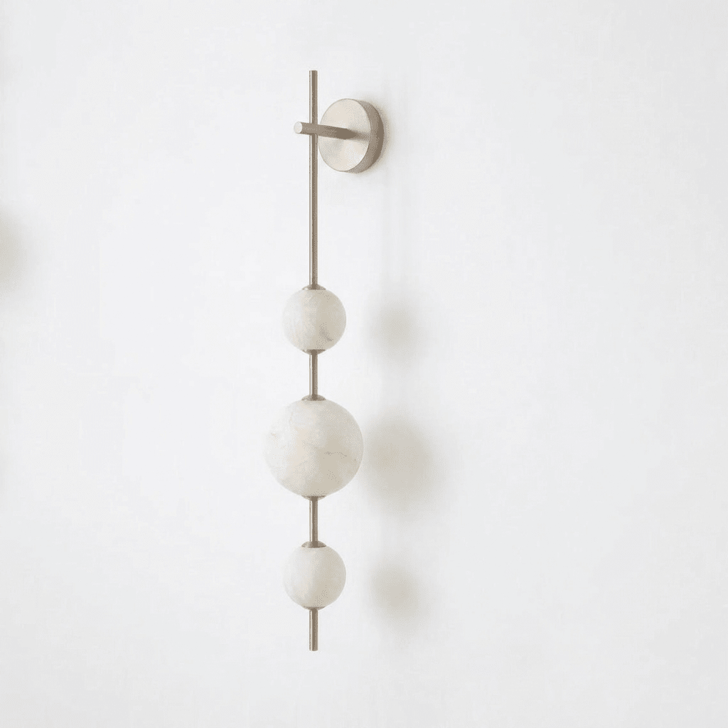 Alabaster Orb Column Wall Sconce – product view 6