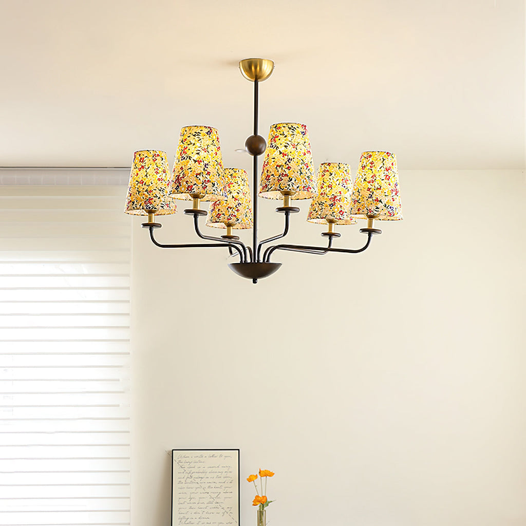 Siena Fabric Chandelier — product view 2