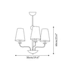 Siena Fabric Chandelier — product view 5