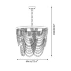 Amelia Wood Bead Chandelier — product view 5