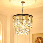 Amelia Wood Bead Chandelier — product view 10