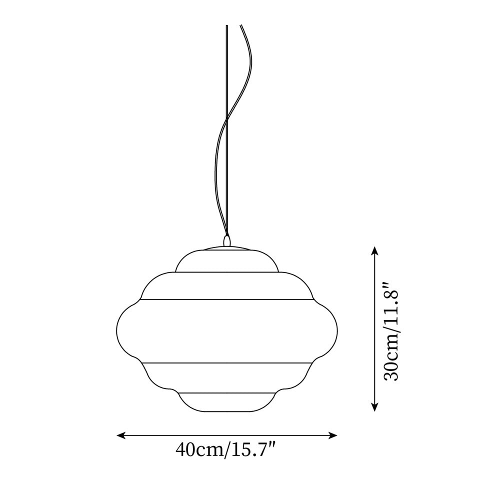 Gradient Cloud Glass Pendant Lamp — product view 5