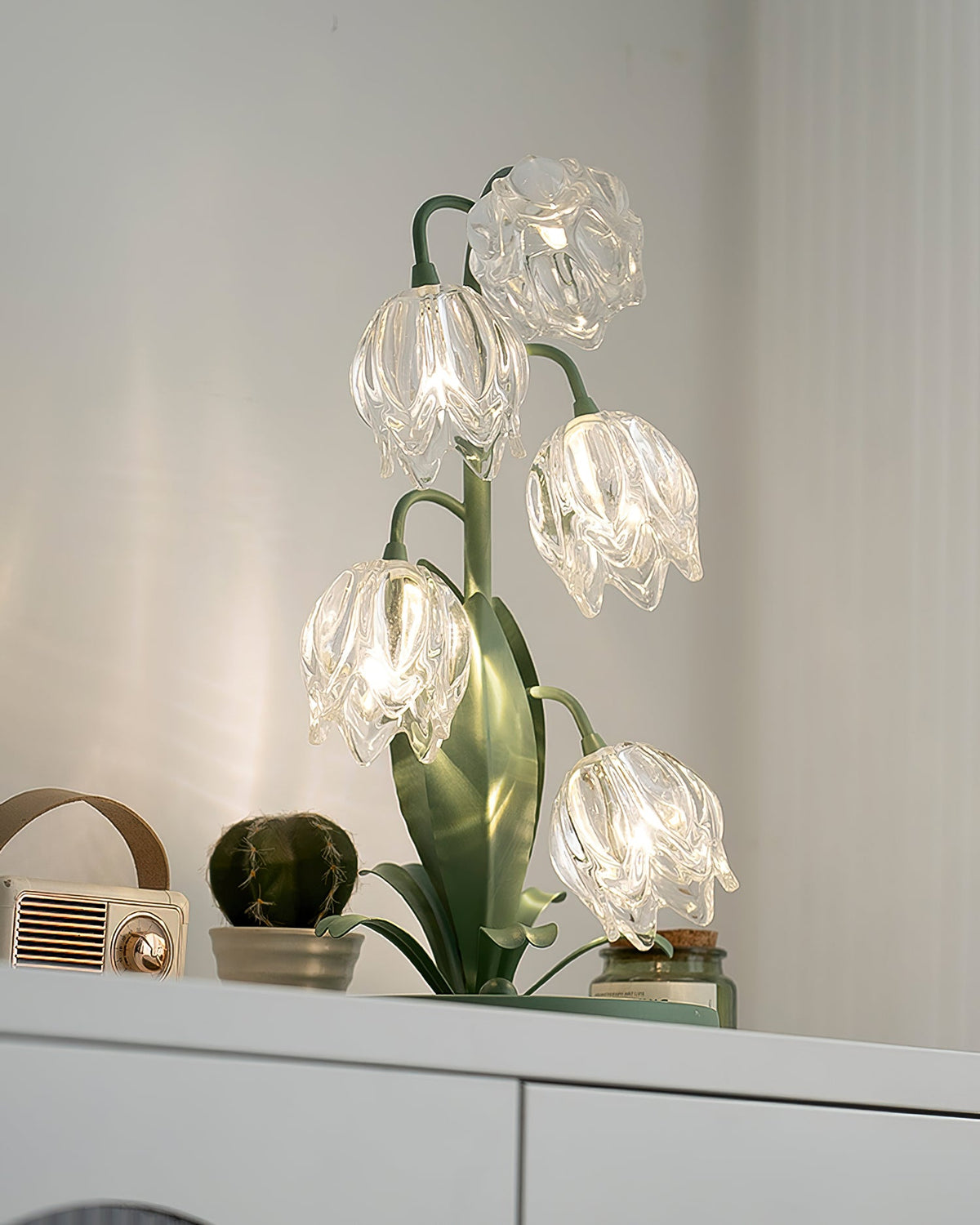 Niya Green Glass Table Lamp — product view 7