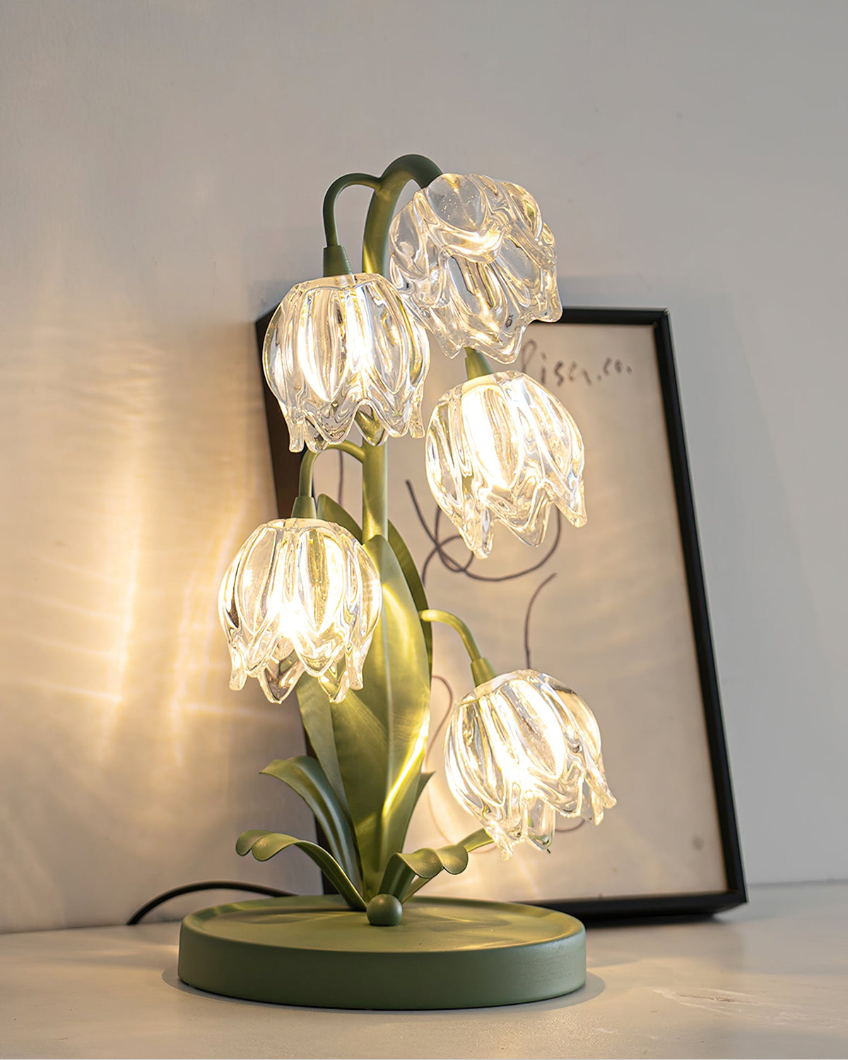 Niya Green Glass Table Lamp — product view 13