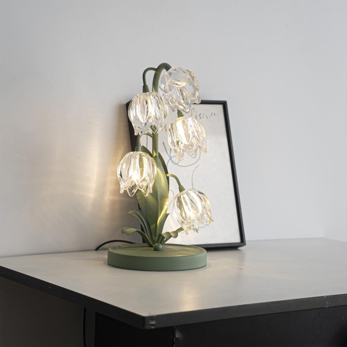Niya Green Glass Table Lamp — product view 15