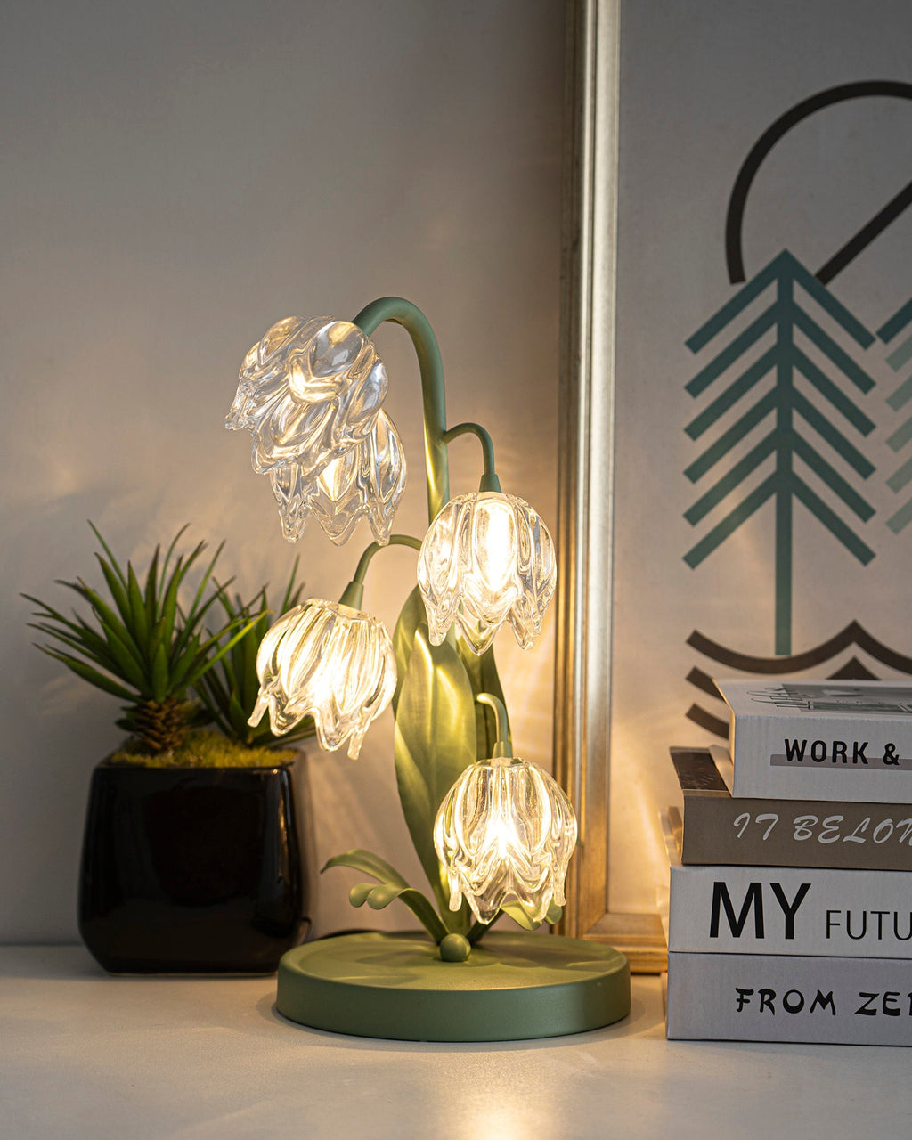 Niya Green Glass Table Lamp — product view 22