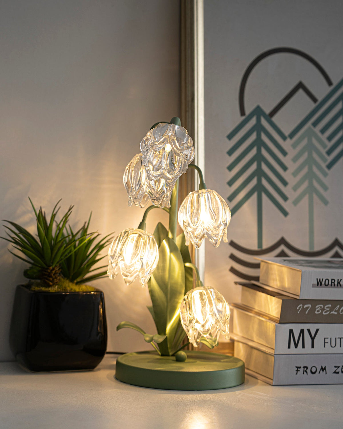 Niya Green Glass Table Lamp — product view 23
