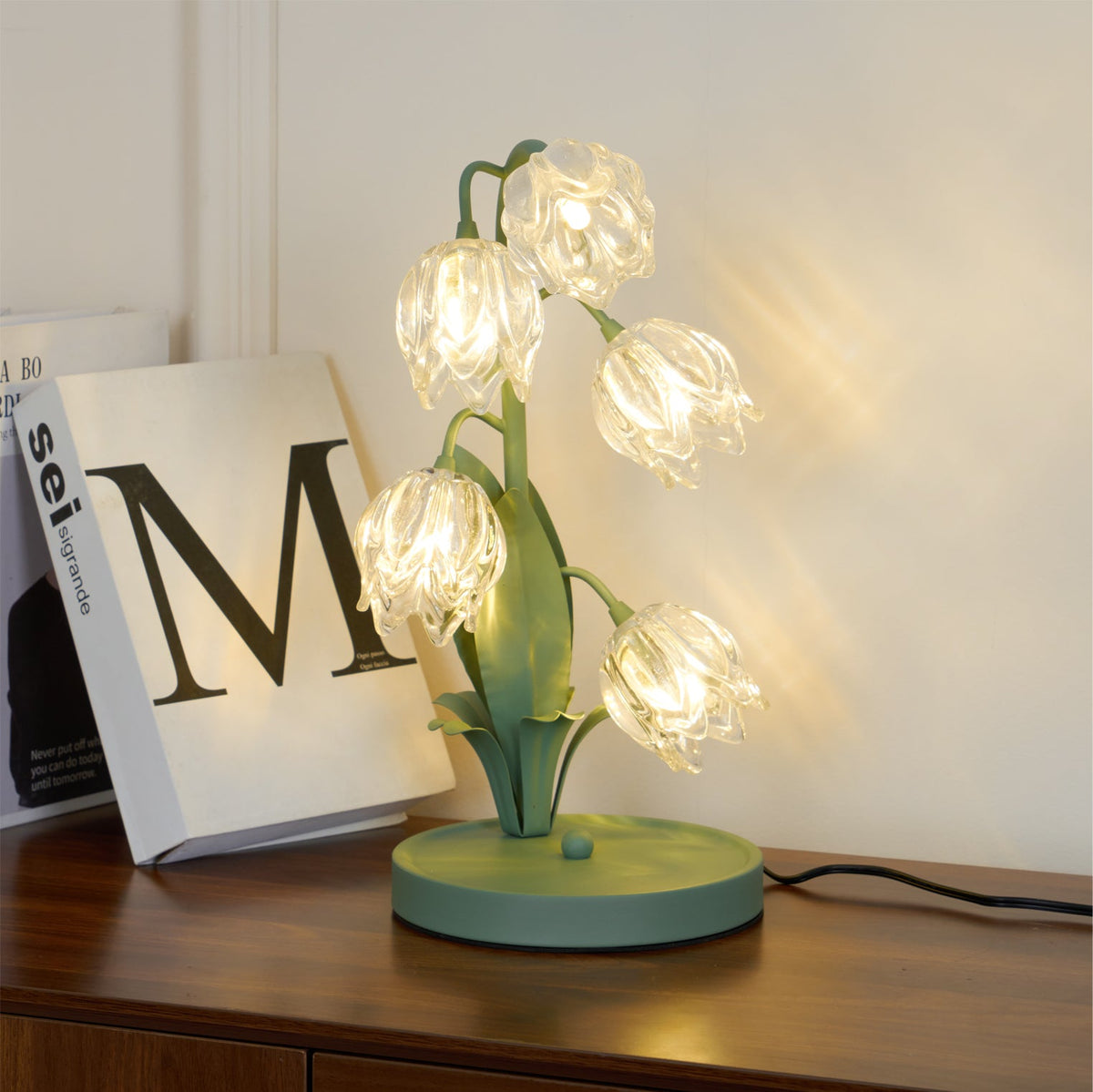 Niya Green Glass Table Lamp — product view 40