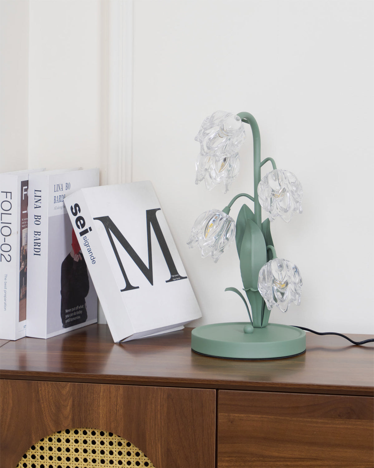 Niya Green Glass Table Lamp — product view 45