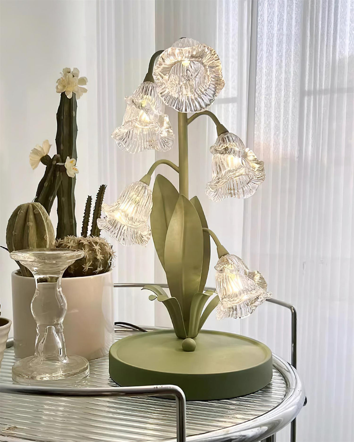 Niya Green Glass Table Lamp — product view 52