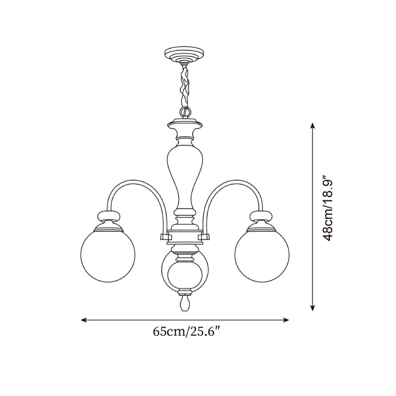 Guillerme Glass Chandelier — product view 5