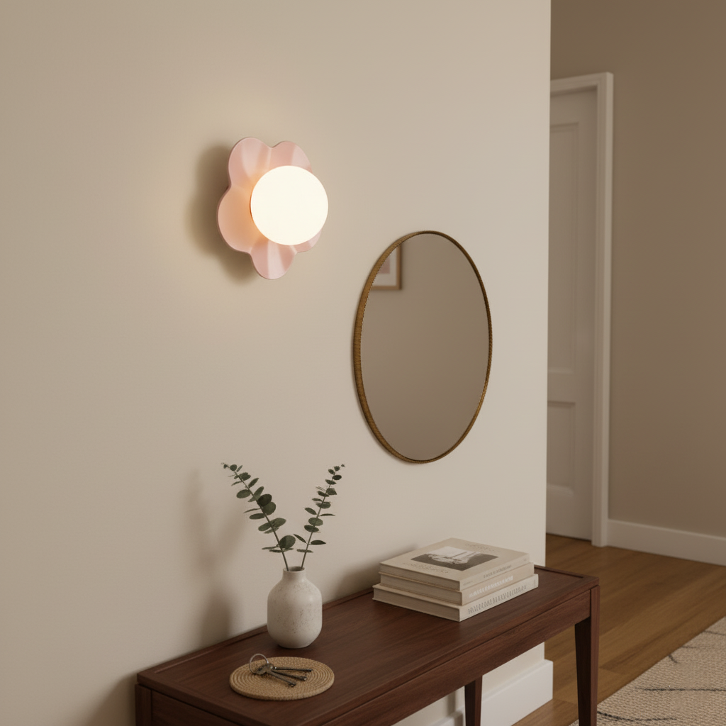 La Fleur Plug In Glass Wall Lamp — product view 7
