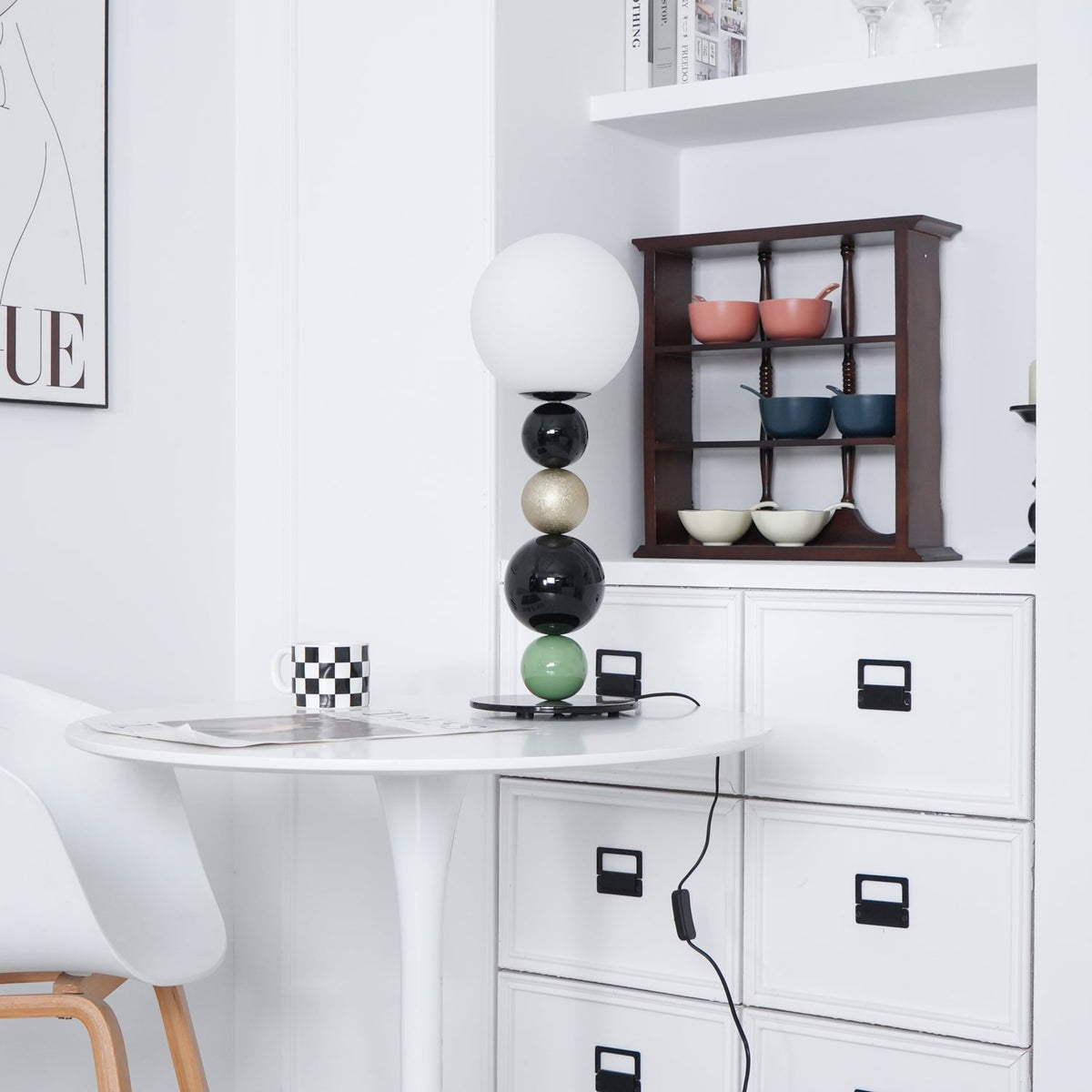 Sweetie Round Ball Glass Table Lamp — product view 10