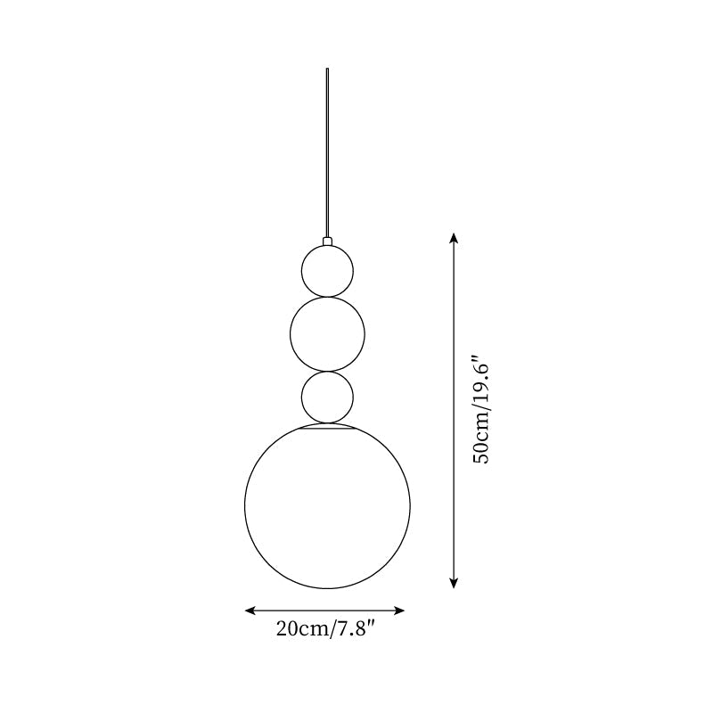 Sweetie Round Ball Glass Pendant Lamp — product view 5