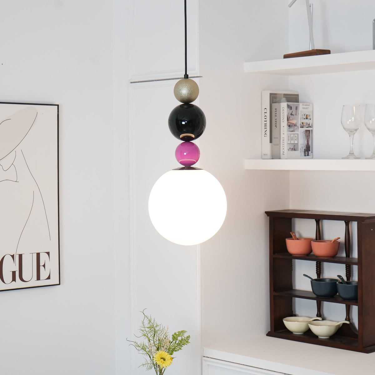 Sweetie Round Ball Glass Pendant Lamp — product view 16