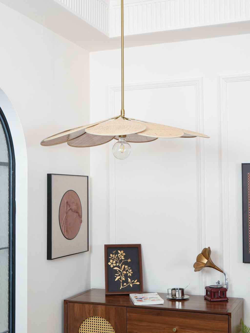 Tory Bloom Rattan Pendant Lamp — product view 3