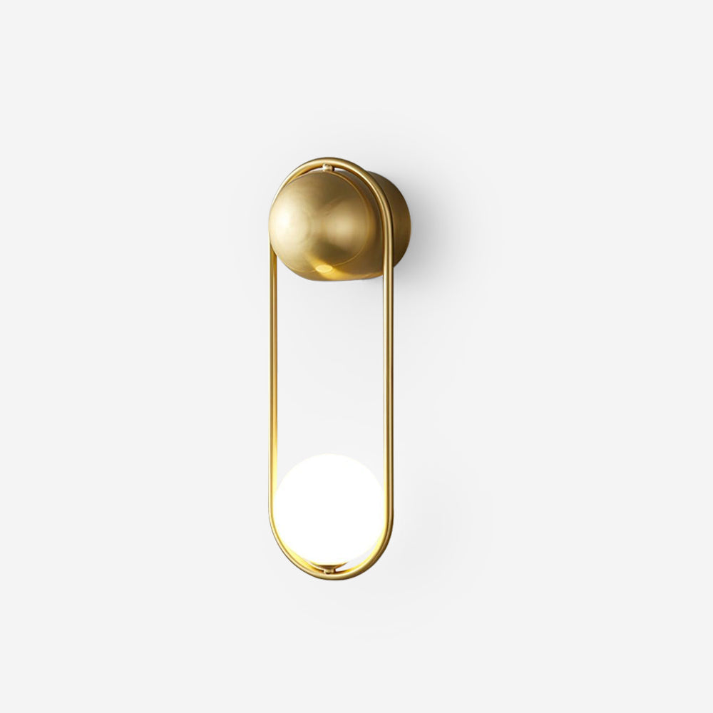 Alaynia Globe Glass Wall Lamp — product view 1