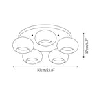 Hailie Glass Ceiling Light — product view 5