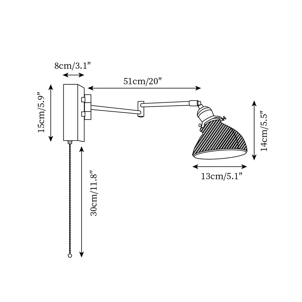 Brady Vintage Wall Lamp — product view 5