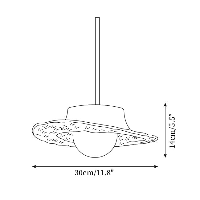 Grima Hat Metal Pendant Lamp — product view 6