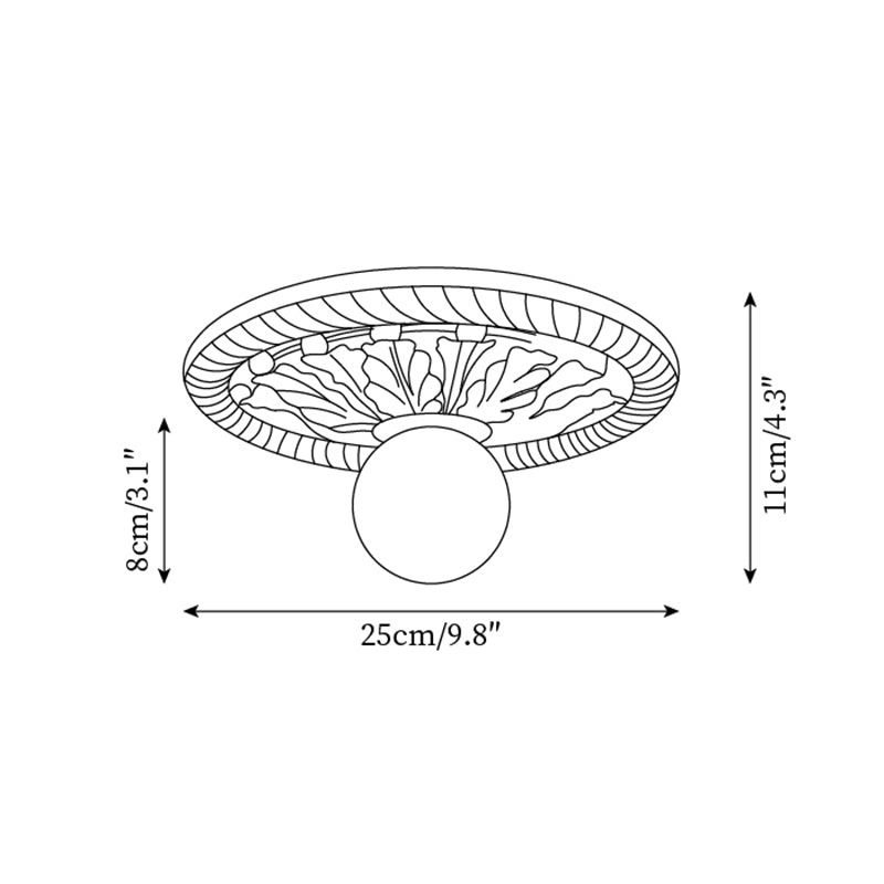 Circa Metal Ceiling Light — product view 5