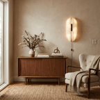 Alabaster Veil Plug-in Wall Sconce – product view 10
