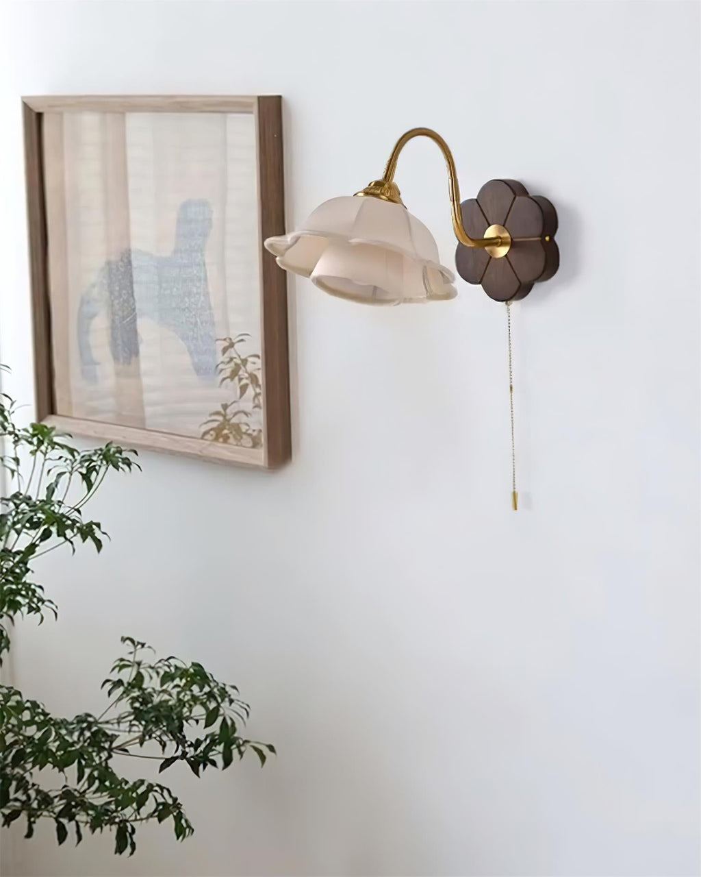 Luci Flower Wood Wall Lamp — product view 7