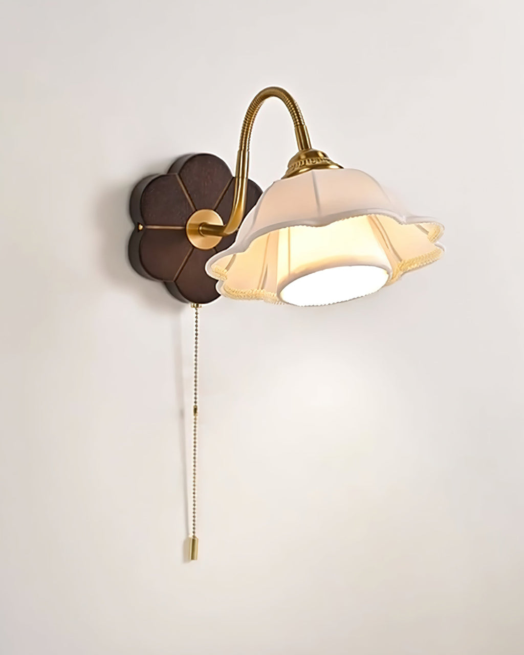 Luci Flower Wood Wall Lamp — product view 9