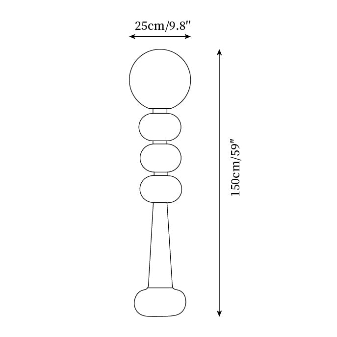 Kabin Acrylic Floor Lamp — product view 5