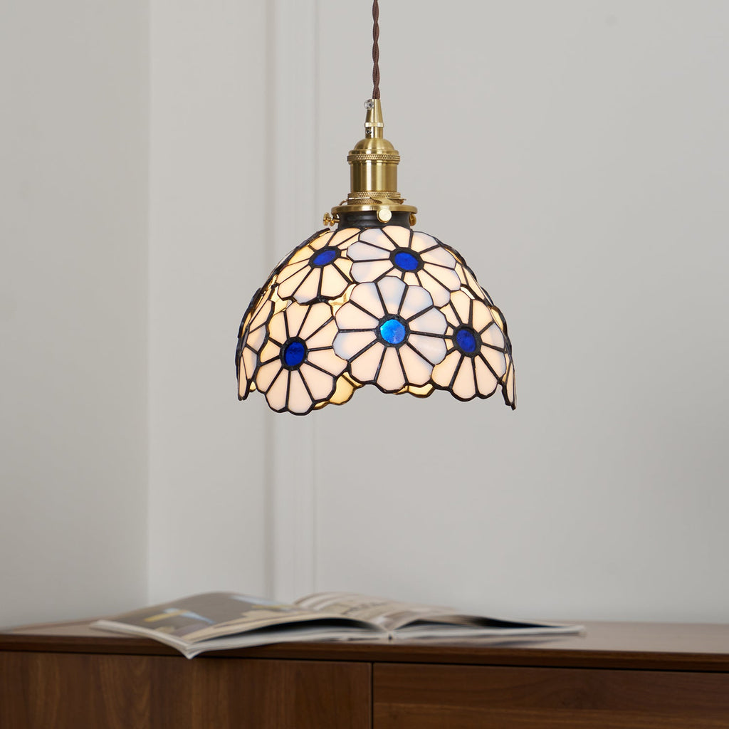 Suka Floral Glass Pendant Light — product view 2