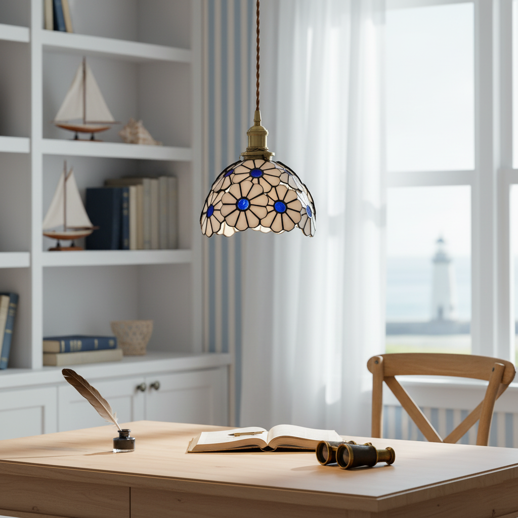 Suka Floral Glass Pendant Light — product view 10